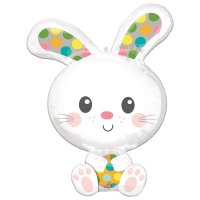 Spotted Bunny Supershape Foil Balloons