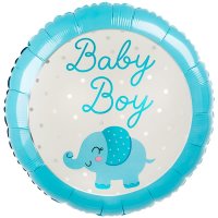 18" Baby Boy Elephant Foil Balloons