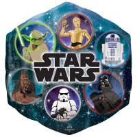 Star Wars Galaxy Supershape Foil Balloons