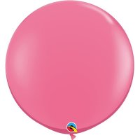 3ft Rose Pink Latex Balloons 2pk
