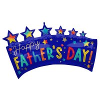 Happy Fathers Day Banner Supershape Balloons