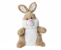14" Sitting Bunny Rabbit Cream & White Plush Toy