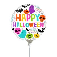 9" Colourful & Creepy Halloween Air Filled Balloons