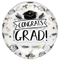 18" Sketched Congrats Grad Clearz Balloons