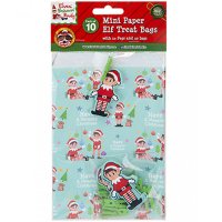 Elf Treat Bags With Pegs & Tags 10pk