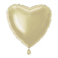 18" Champagne Gold Heart Foil Balloons