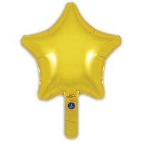 9" Gold Star Self Sealing Foil Balloons 5pk