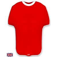 24" Red Metallic Sports Shirt Shape Balloons