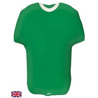 24" Green Metallic Sports Shirt Shape Balloons