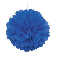 16" Royal Blue Puff Decorations