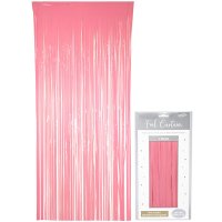 Pastel Pink Foil Door Curtain