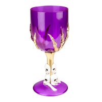 Purple Skeleton Claw Goblet