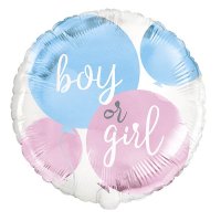 18" Gender Reveal Foil Balloons