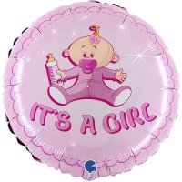 18" It's A Girl Foil Balloons