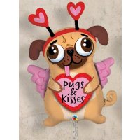Pugs And Kisses Supershape Balloons
