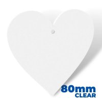 Acrylic Heart Blank 80mm