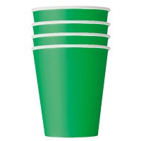 9oz Emerald Green Paper Cups 14pk