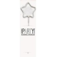 7" Silver Star Shaped Sparklers