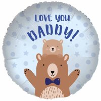 18" Love You Daddy Bear Foil Balloons