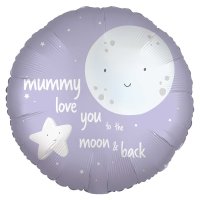 18" Mummy Moon Foil Balloons