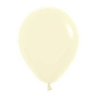 5" Pastel Matte Yellow Latex Balloons 100pk