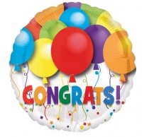 18" Bold Congratulations Foil Balloons