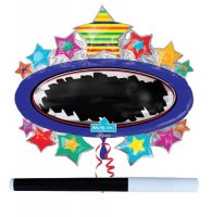 (image for) Bright Star Blackboard Marquee Shape Foil Balloons