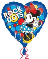 18" Minnie Rocks The Dots Foil Balloons