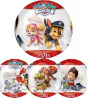 Paw Patrol Chase & Marshall Clear Orbz Foil Balloons