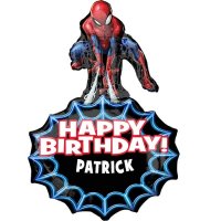 (image for) SpiderMan Personalised Shape Balloons