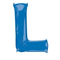 Blue Letter L Supershape Balloons