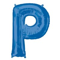 Blue Letter P Supershape Balloons
