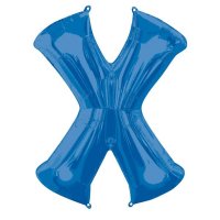 Blue Letter X Supershape Balloons