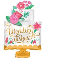 Wedding Wishes Cake Supershape Balloons