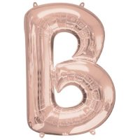 (image for) Rose Gold Letter B Supershape Balloon