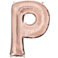 Rose Gold Letter P Supershape Balloon