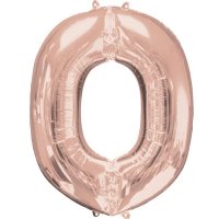 16" Rose Gold Letter O Air Fill Balloons