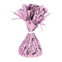 Pink Fringed Foil Balloon Weights 6oz