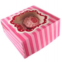 Perfectly Pink Cupcake Boxes x2