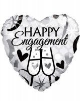 18" Happy Engagement Glasses Foil Balloons