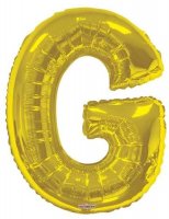 Gold Letter G Supershape Balloons