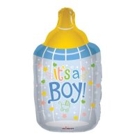 Baby Boy Bottle Supershape Foil Balloons