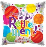 18" Congratulations On Your Retirement Foil Balloons