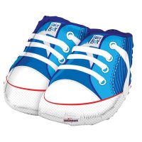 18" Baby Boy Blue Trainers Foil Balloons