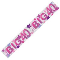 The Big 40 Pink Banner