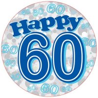 Age 60 Male Party Badge