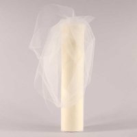 Ivory Tulle 12" x 25Y