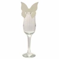 Ivory Butterfly Place Cards x10
