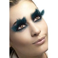 Aqua Dots Large Feather Eyelashes x6