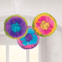 Mad Tea Party Fluffy Decorations 3pk